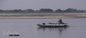 On the Ayerwaddy River, sand dredge